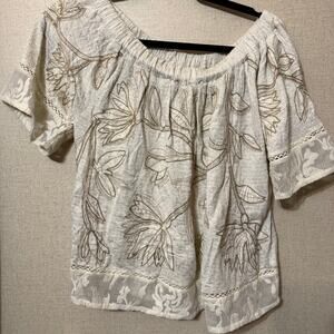 lucky brand off shoulder Blouse